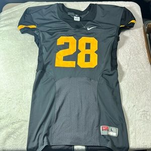Nike Men’s Football Jersey #28 Size Large Black and Gold
